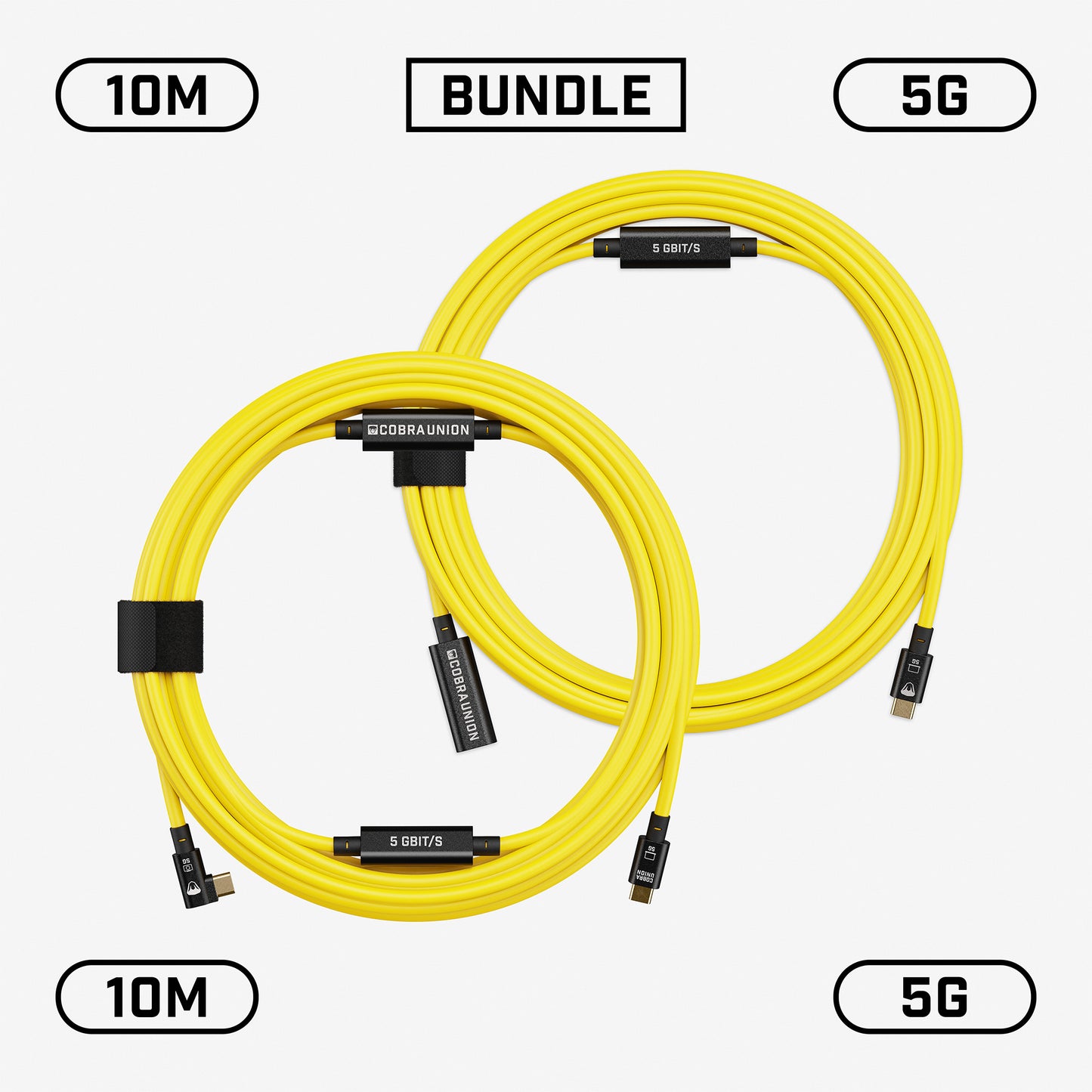 Max Reach Bundle 20M 5G - Gelb Gewinkelt