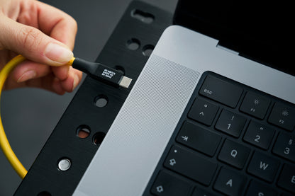 USB-C-Kabel 0,5M 40G - Gelb, gewinkelt