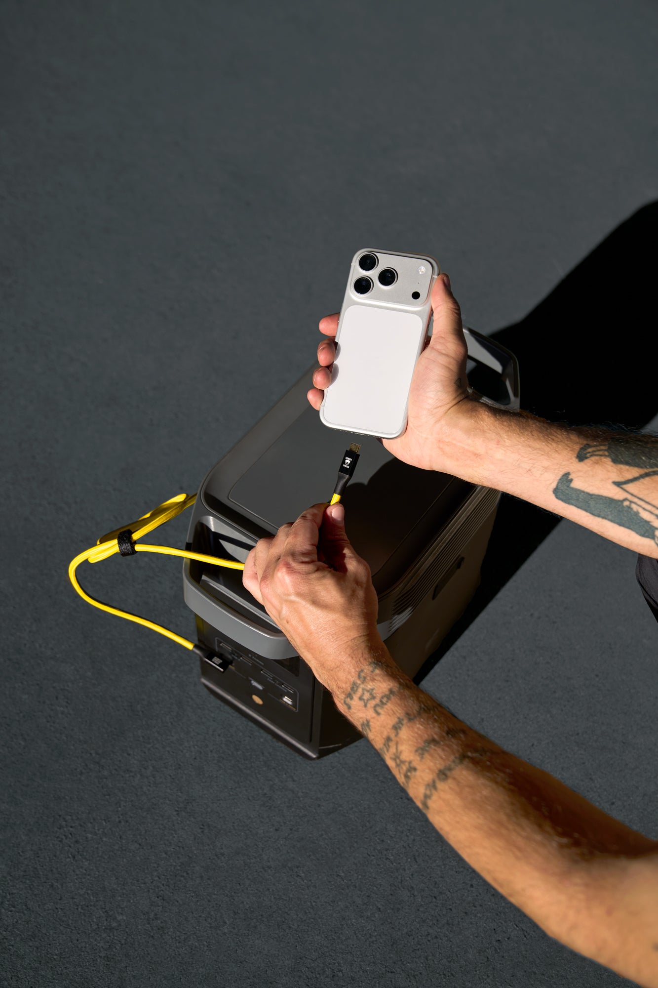 USB-C-Kabel 1,2M 40G – Gelb, gewinkelt