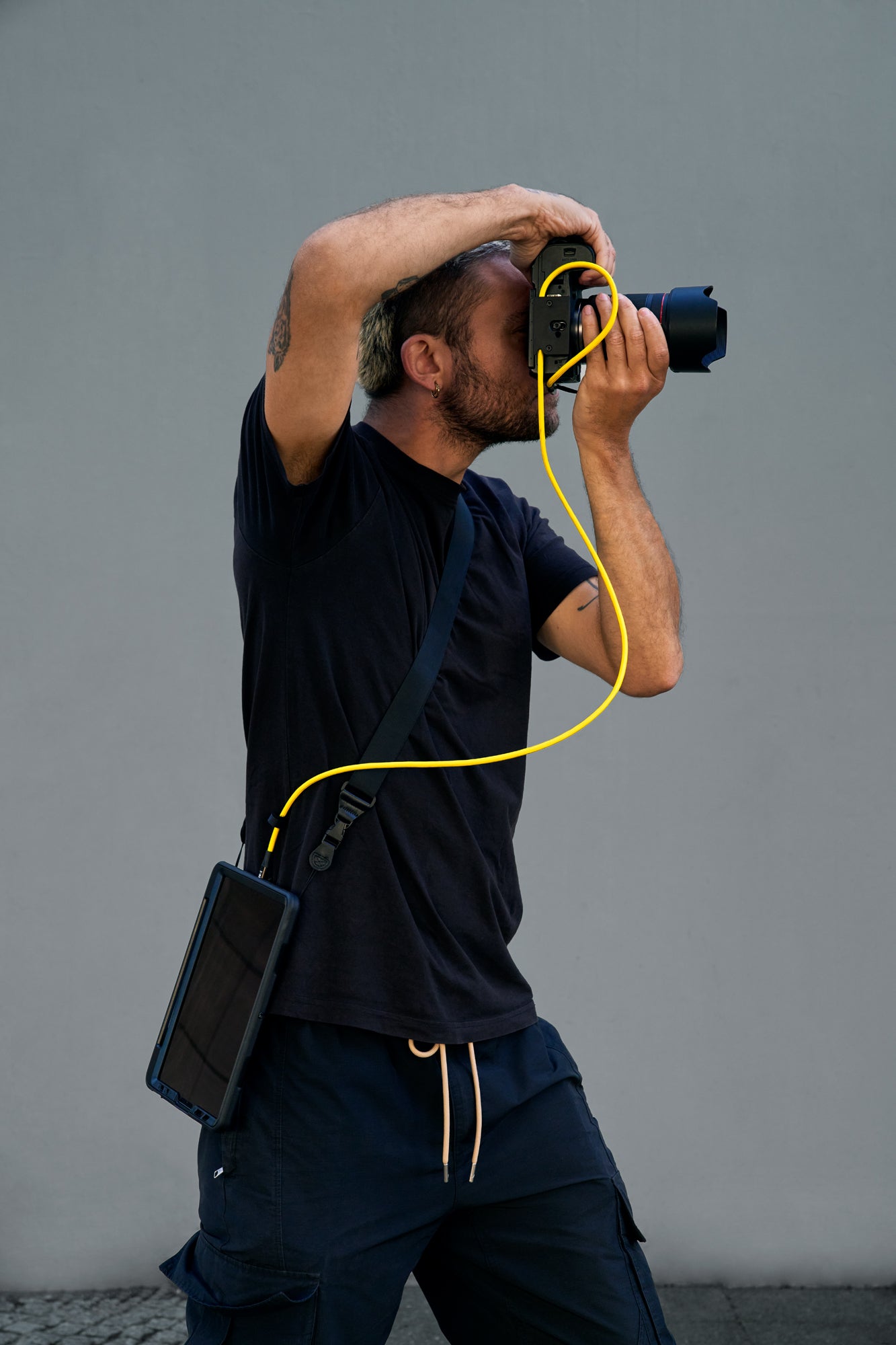 USB-C-Kabel 1,2M 40G – Gelb, gewinkelt