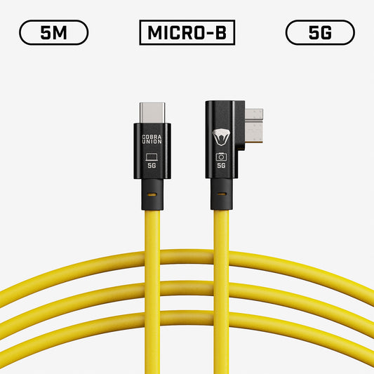 USB Micro-B Tether Cable - 5M 5G